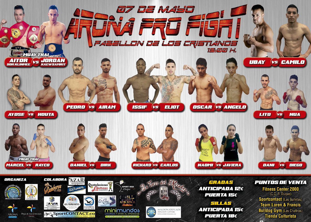 Se acerca el dia de la batalla!!! #aronaprofight #kickboxing #muaythai #k1 #velada #aronaturismo