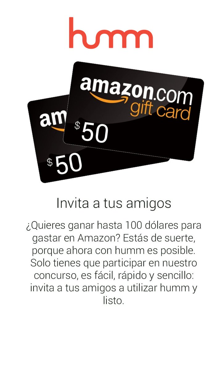 tribesmusic's tweet photo. ¡Gana hasta 100 dólares para Amazon con #humm! Solo tienes que invitar a tus amigos https://t.co/iTbpfBxf50  Suerte https://t.co/QnRmRxMl3F