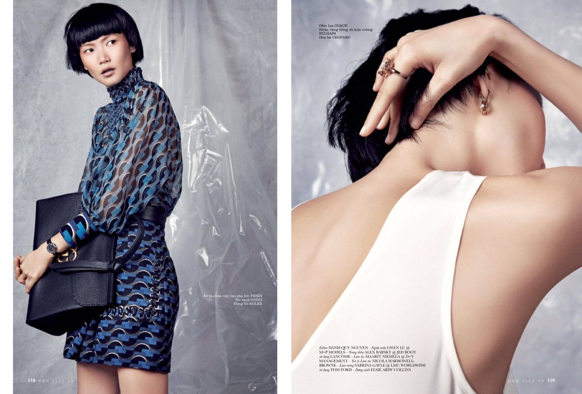 + #MandPIMAGE + incredible #GwenLu for <a href="/ELLE_Vietnam/">ELLE Vietnam</a> shot by the talented <a href="/BillieScheepers/">Billie Scheepers</a> ❤️💥