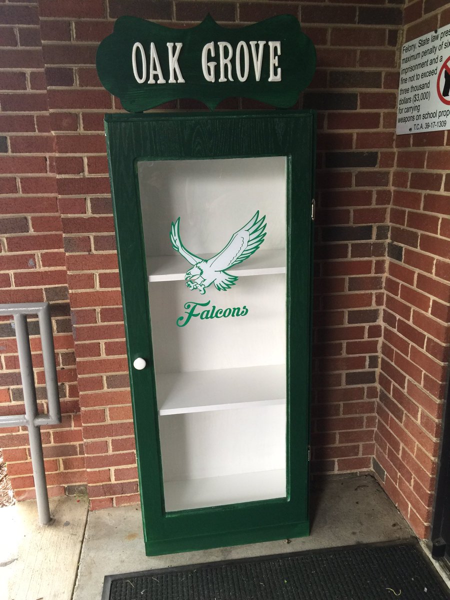 oakgrovefalcons's tweet photo. Just got our new Little Library for the Grove! Thank you Courtney Crick! #BCSRead20 https://t.co/9pBY31LhkQ