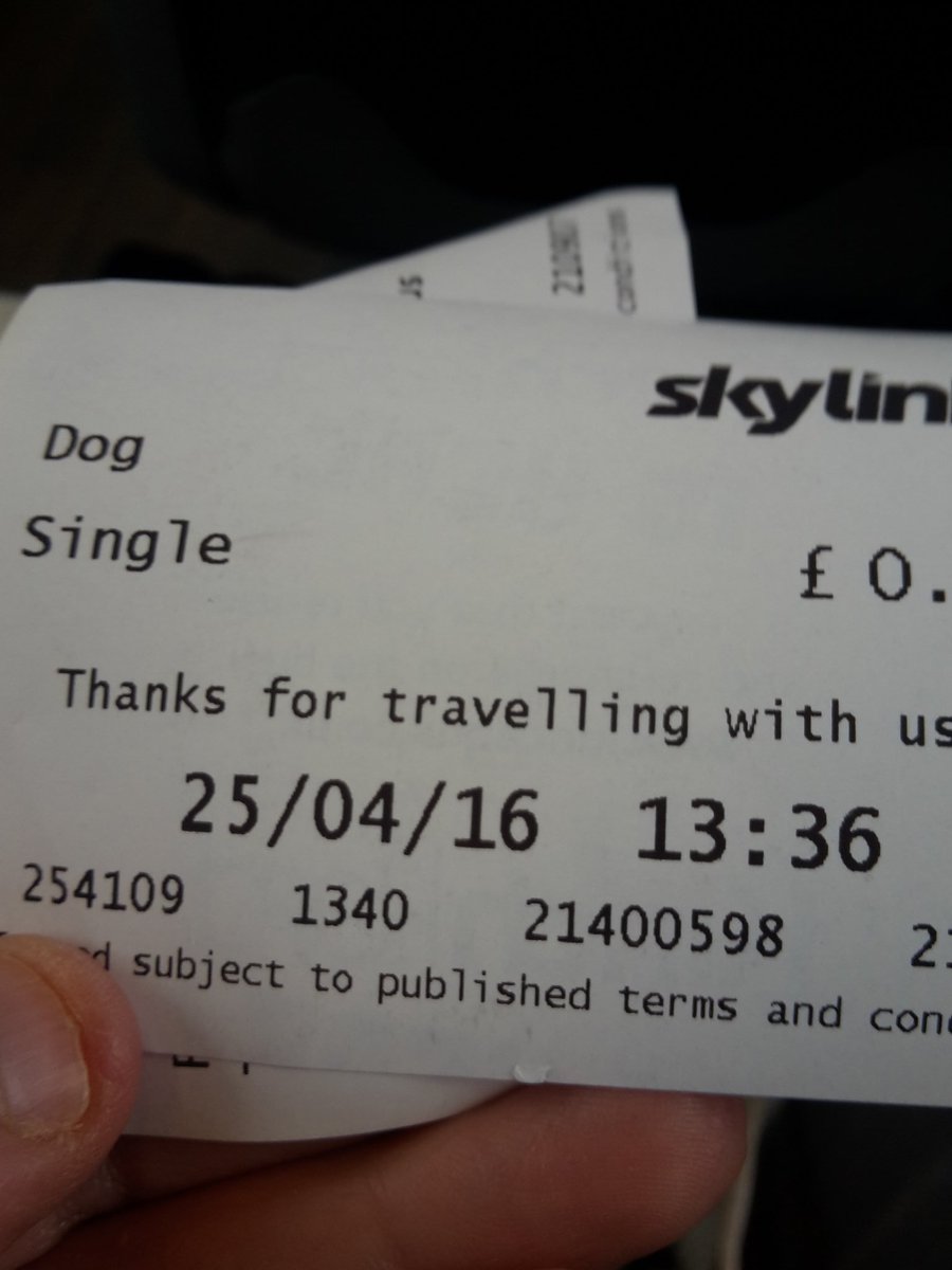 Travels with the pupster. One adult one dog single to Leicester please driver.