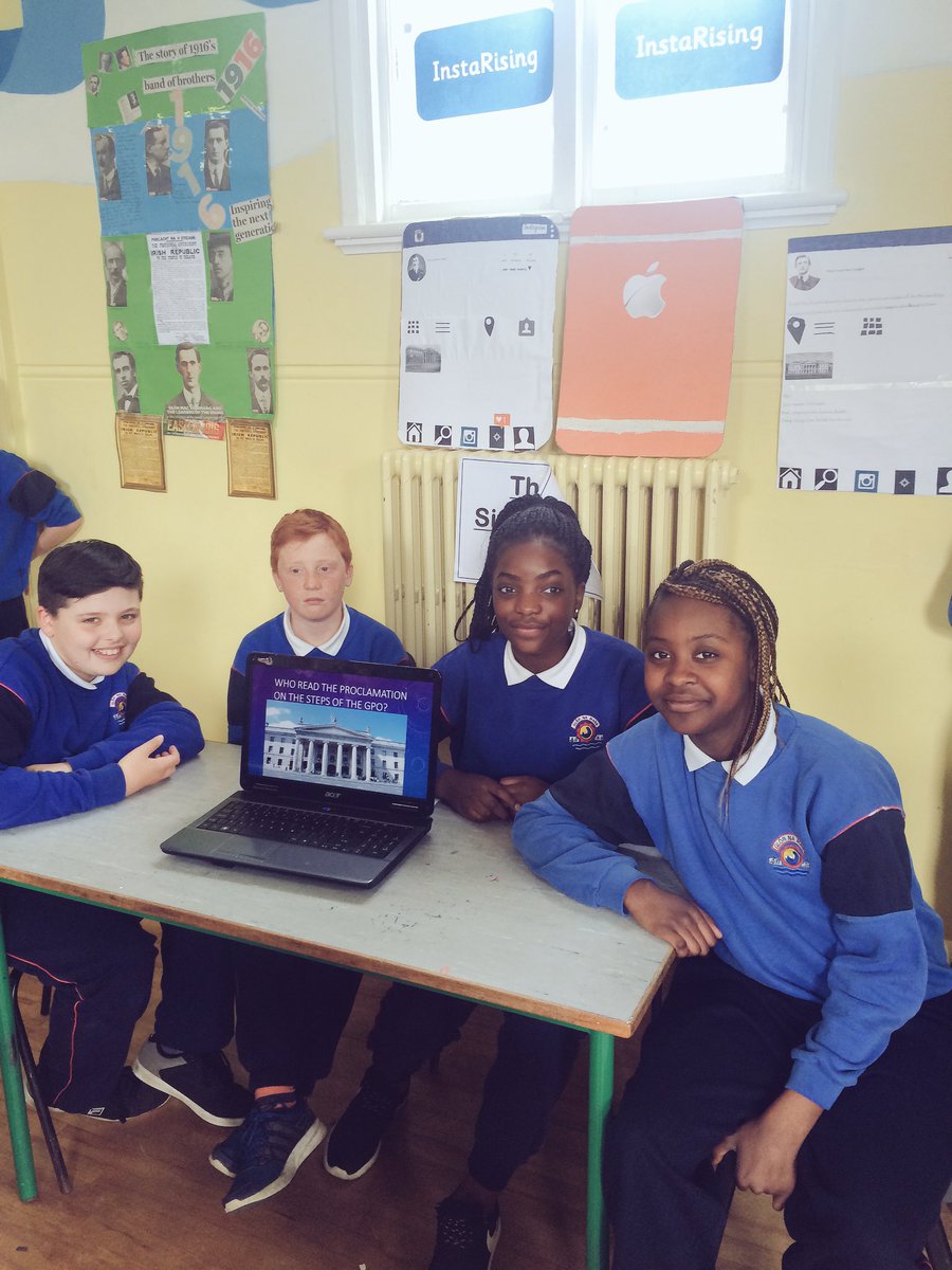 GnM6th's tweet photo. Project time!!   #Rising1916 @MsHearne5th https://t.co/nEJWmMdLK0