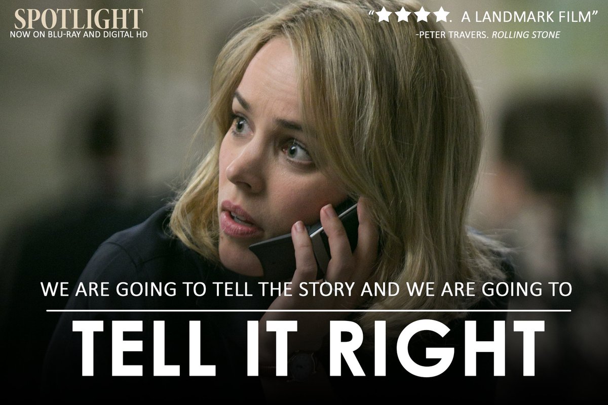 SPOTLIGHT Movie (@spotlightmovie) on Twitter photo Own the Oscar-winning BEST PICTURE that everyone is talking about. <a href="/SpotlightMovie/">SPOTLIGHT Movie</a> now on Blu-ray and Digital HD Own the Oscar-winning BEST PICTURE that everyone is talking about. <a href="/SpotlightMovie/">SPOTLIGHT Movie</a> now on Blu-ray and Digital HD