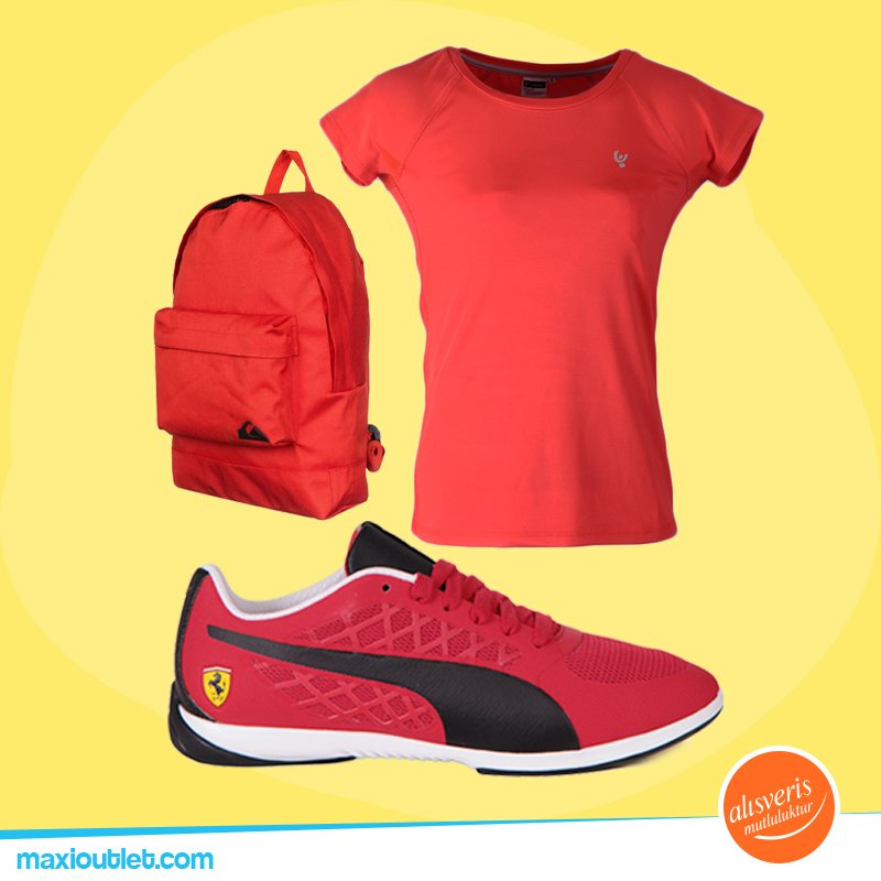 maxioutlet's tweet photo. #Kırmızı Rengin Enerjisini Etrafınıza Yansıtın. 🎒😃👍 #puma #quiksilver #giyim https://t.co/Q1pdWgJq94