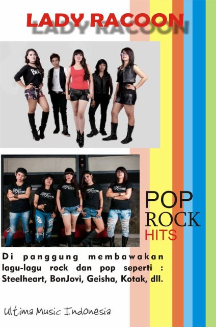 Lo mau cewek2 cantik ngeRAWK di event lo? Cek Lady Racoon ultimamusicindonesia.com/artists/ hub kami #SupportMusisiLokal #UMI