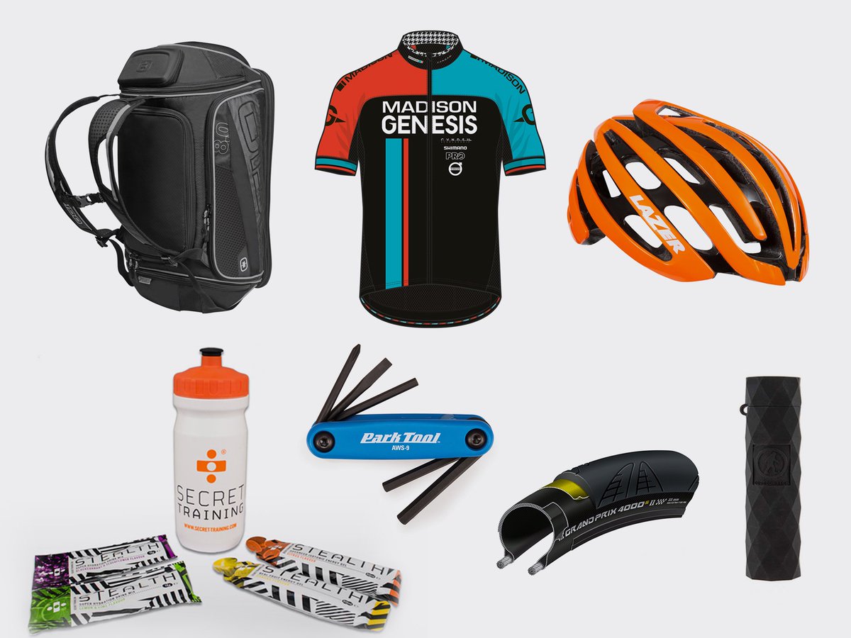 Win a <a href="/MadisonGenesis/">MadisonGenesis</a> bundle including: team jersey, <a href="/lazerhelmets/">Елена Рублева</a> Z1 &amp; an @Ogio bag filled with swag! RT to enter