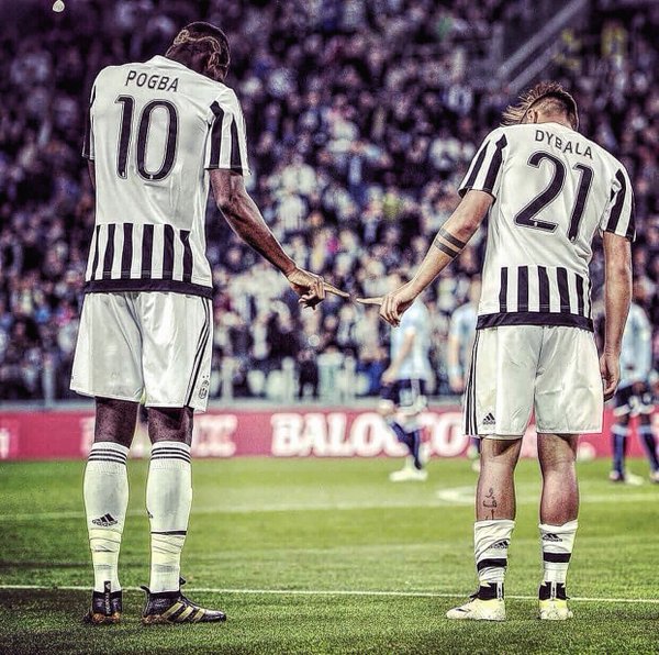 Footballtweet's tweet photo. Paul Pogba and Paulo Dybala. 🔥 https://t.co/6vSAf1LAtj