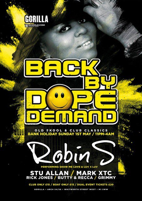 TOMORROW NIGHT!

<a href="/bbdduk/">Back By Dope Demand®</a>

@TheReal_Robin_S 

<a href="/stu_allan/">Stu Allan</a> 

<a href="/djmarkxtc/">Mark XTC</a> +MORE!

tickets:goo.gl/QzqTNm