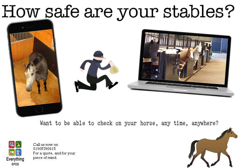 E_EPOS_'s tweet image. How Safe are your stables?
With horse equipment being so expensive it is prime for theft, protect your equipment!