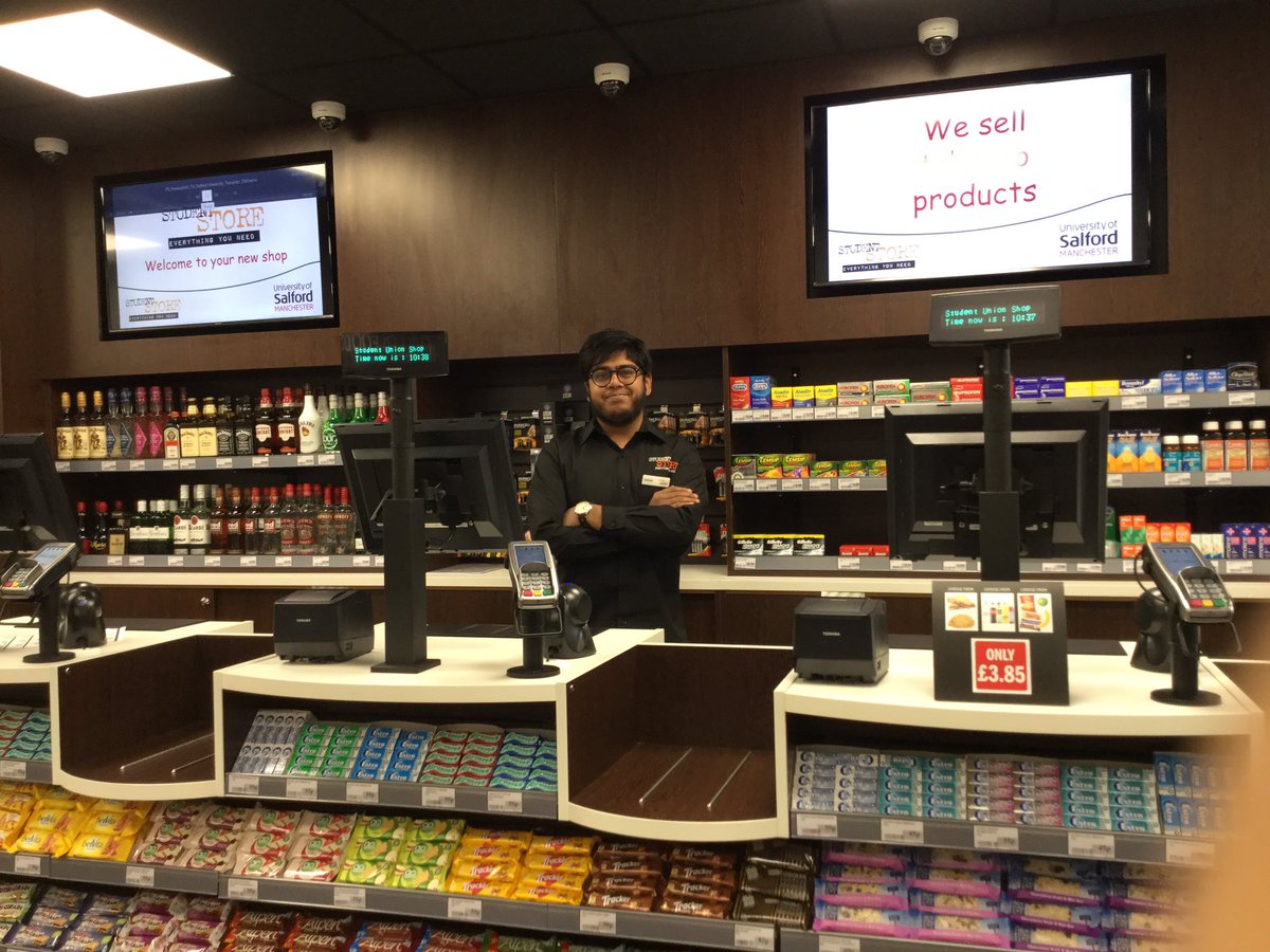 uos_eatanddrink's tweet photo. Your new #uosstudentstore is open! Come and visit us! @salfordsu @UoS_Village @USInternalComms @SalfordUni #salfood https://t.co/N43mbWlzRE
