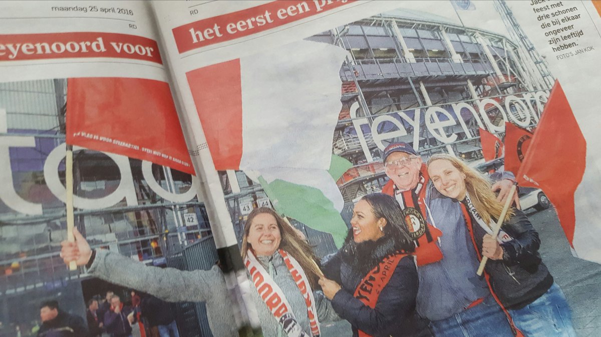 En wat zijn ze trots op de gestolen vlaggen in het AD! <a href="/DeFeijenoorder/">De Feijenoorder</a>