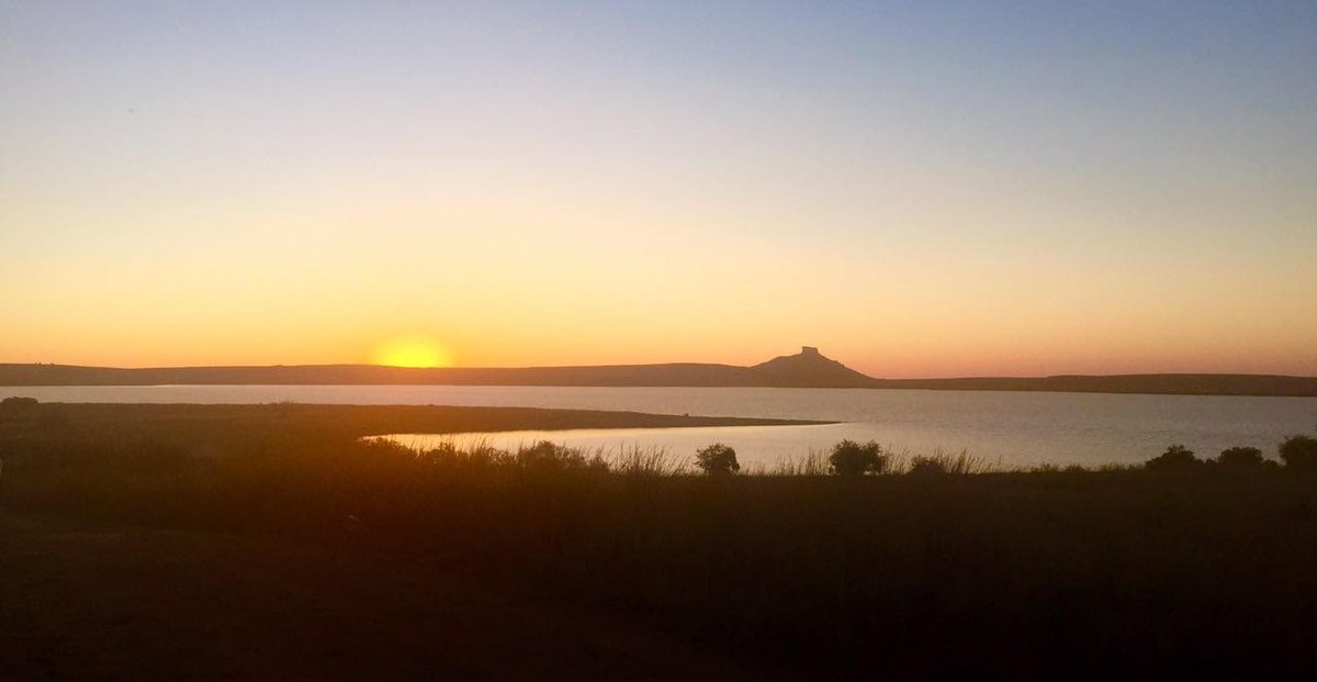 A fantastic view taken at sunrise and start of Day 4 for our team at #joberg2c2016 @joBerg2c_journo