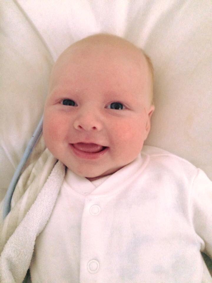 dionkirk's tweet photo. Happy baby of a morning giving me lots of smiles😍💙 https://t.co/kXAEU3bwFx