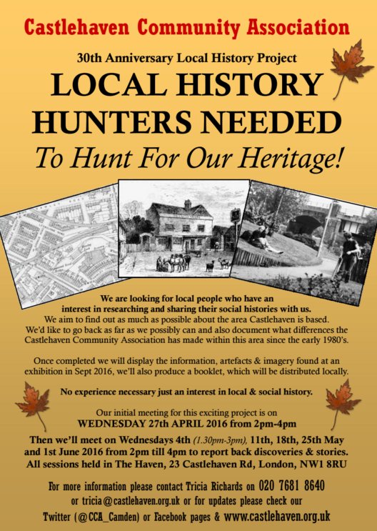 CCA_Camden's tweet photo. Local #History hunters needed this Wednesday to help us uncover our #heritage! https://t.co/ec3JoZMpNy https://t.co/PR2SB8I7sA