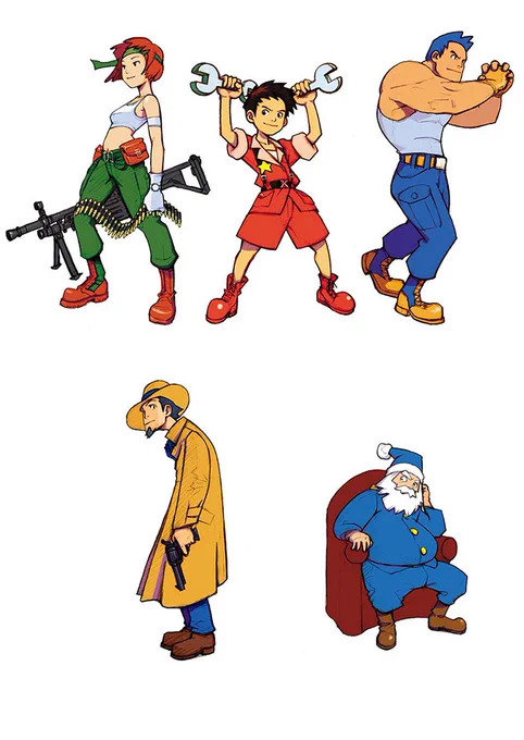 はじめてデザインをしたキャラクターたちです。
このゲームにとってのキャラクターの役割は何だろう、
それを実現するためにはどうしたらいいだろうかと考えながら描いていました。 