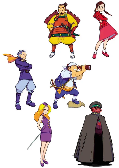 はじめてデザインをしたキャラクターたちです。
このゲームにとってのキャラクターの役割は何だろう、
それを実現するためにはどうしたらいいだろうかと考えながら描いていました。 