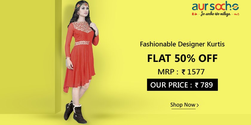 aursocho's tweet photo. Here is another one get 50% #discount on Kurtis at #aursocho
50% discount just a click away
https://t.co/rP3ynFzs7h https://t.co/PEdPVrm41d