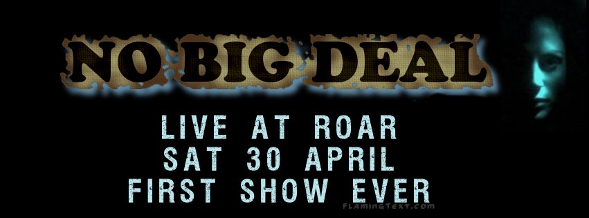 WendlesAB's tweet photo. NEW BAND! No Big Deal LIVE this SAT @SynergyLive @WhatsOnZA @musemag #teasertrack  https://t.co/S1E8WmyvCZ https://t.co/mViAJTDyri