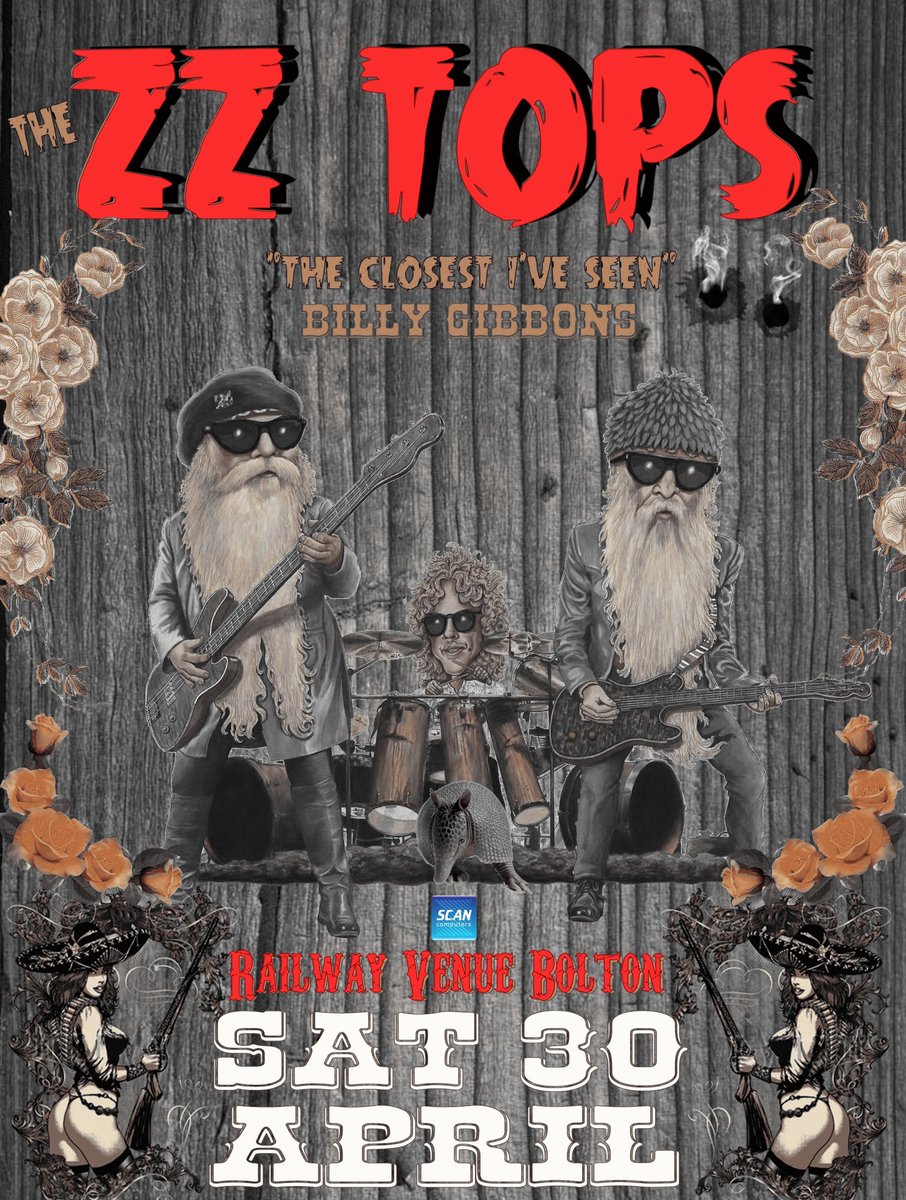 The BIG Adios!
The last ever Railway gig - Sat 30 April.
ZZ TOPS
railwayvenue.com