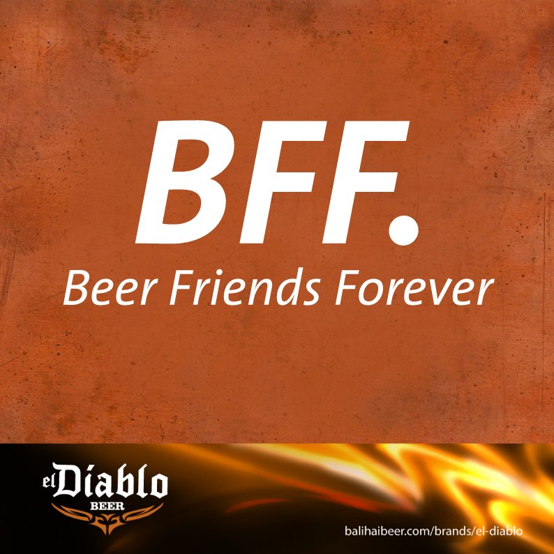 Berikan sedikit apresiasi kepada partner minum El Diablo Beer terbaik lo! Coba di-TAG, guys!