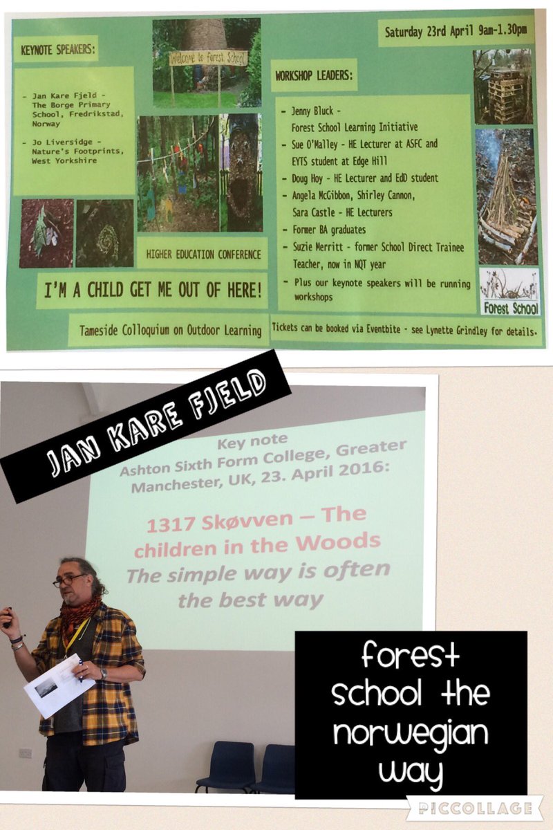JennyBluck's tweet photo. FSLI embracing forest school....even at the weekend! Thank you Jan; Forest School the Norwegian way @MyForestSchool https://t.co/Nr6HmkUrfd