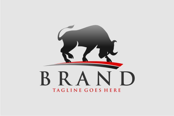 Black Bull Logo Brand - Free Template PPT Premium Download 2020