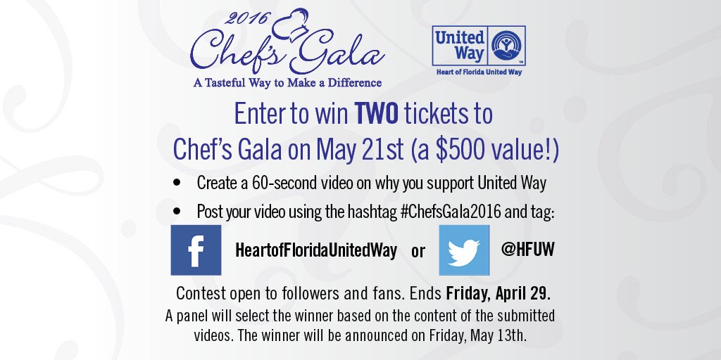 hfuw's tweet photo. There just days left to enter the #Chefs2016 contest @CentralFLTop5 @SeaWorldMommy @orlandomomsblog @TastyChomps https://t.co/Q022s70clq