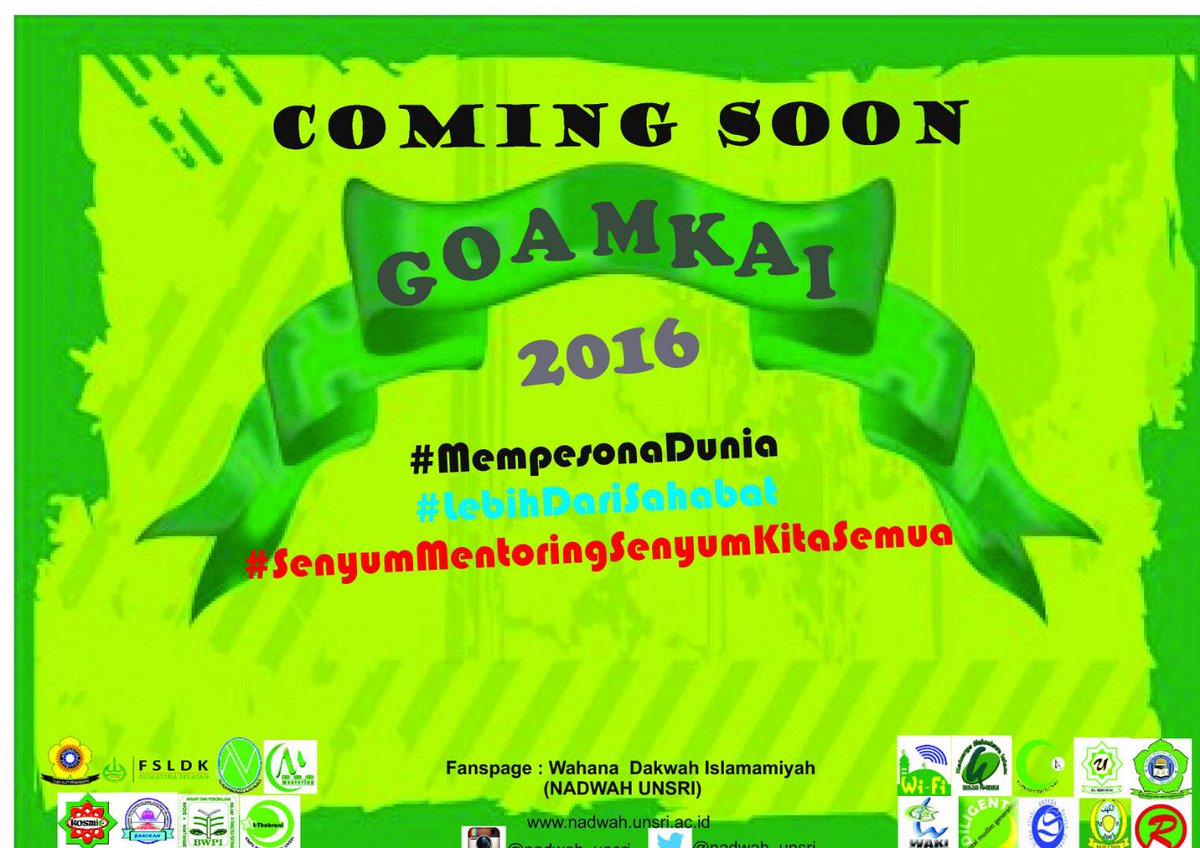 Kemeriahan, Kehebohan, Kebermanfaatan

SEGERA di Universitas Sriwijaya

#MentoringMenginspirasi
#GaulDenganMentoring