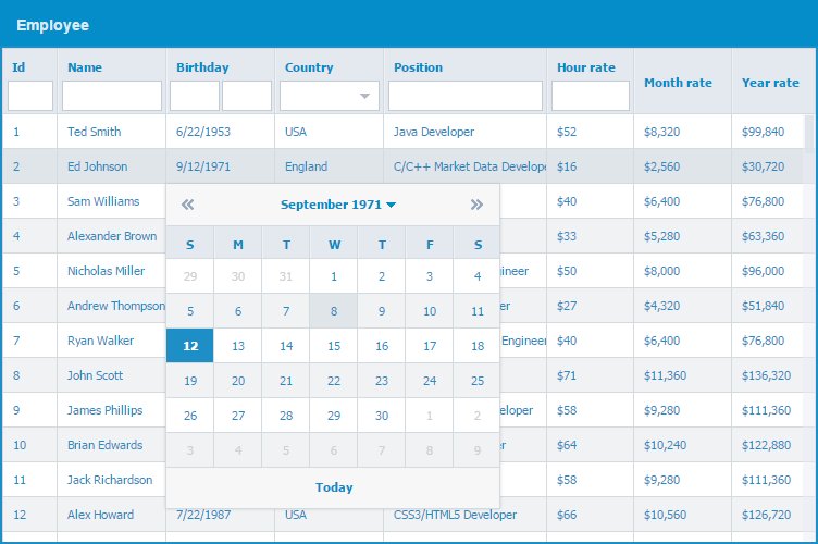 FancyGrid's tweet image. #FancyGrid #date #column #editor
fancygrid.com/dashboards/emp…
#grid #table #javascript #jquery #angular #filter