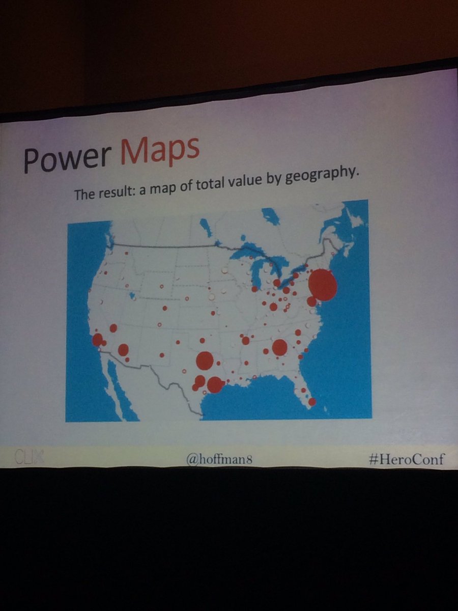 Okay, so this is cool. From a self proclaimed (not verified) excel ninja I learned a new addin! #HeroConf <a href="/Hoffman8/">Amy Bishop</a>