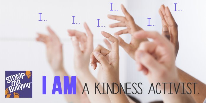 STOMPOutBullyng's tweet photo. Raise your ✋ if you are too! #STOMPOutBullying 🙋 #MondayMotivation https://t.co/ng7FlAN91x