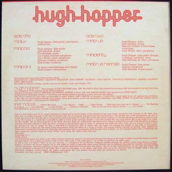 karyobin014's tweet photo. #HughHopper – 1984 CBS(UK) – S 65466 1972
https://t.co/VgKTWzsuL0 #JazzRock #Prog
#GaryWindo(ts) https://t.co/BktYpVTmpY