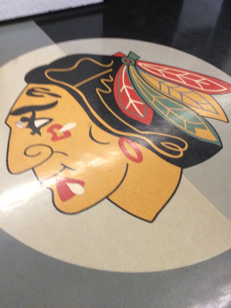 You don't step on the Indian. Even in the O'Hare parking garage. Especially today. #GoHawks