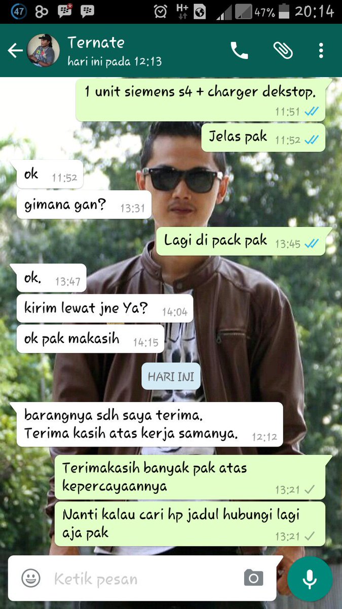 Estimasi pelanggan dr ternate..