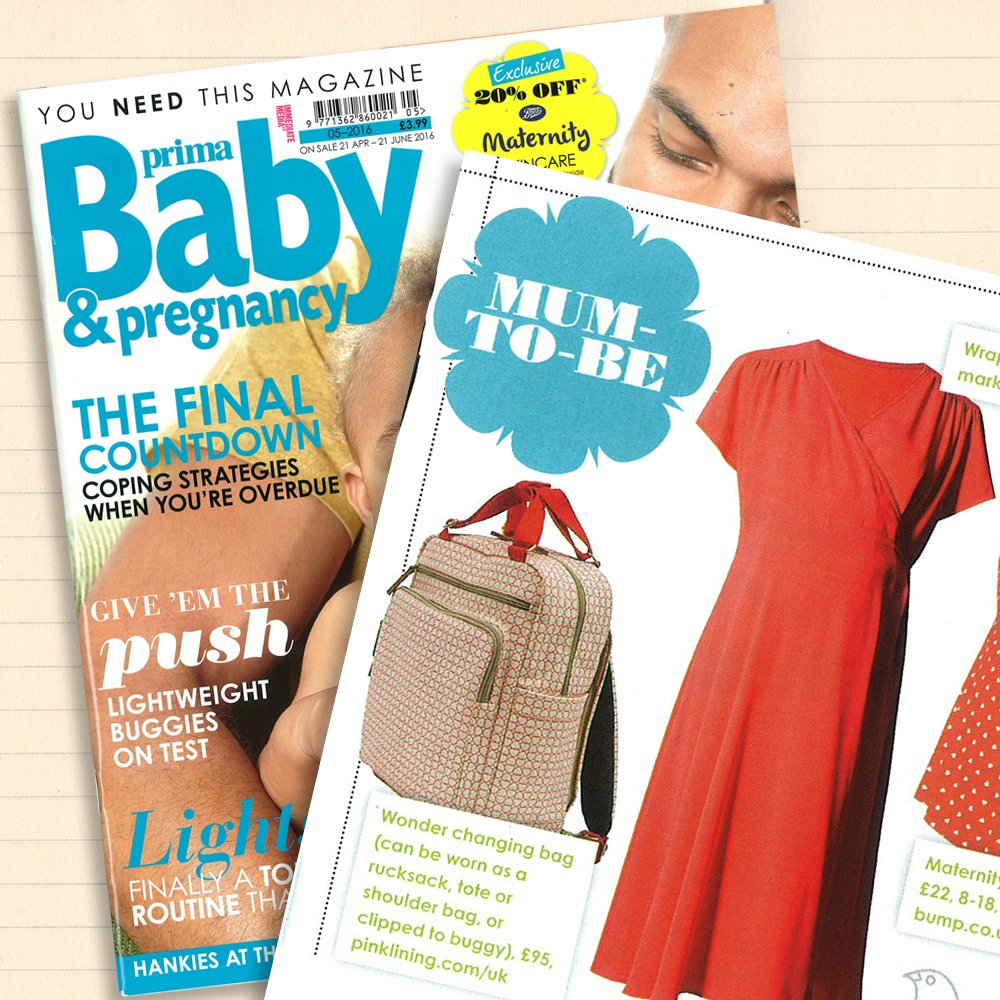 Spotted! We spy our True Love Wonder Bag featured in <a href="/PrimaBabyMag/">Prima Baby Magazine</a> for Mums-to-be #PinkLining #PrimaBaby #WonderBag