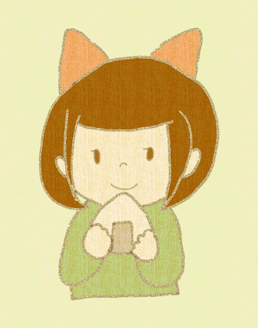 NEZUCHICA's tweet photo. おにぎりを食べる女の子
#絵描きさんと繋がりたい 
#イラスト基地 https://t.co/6cHgfYyPjP