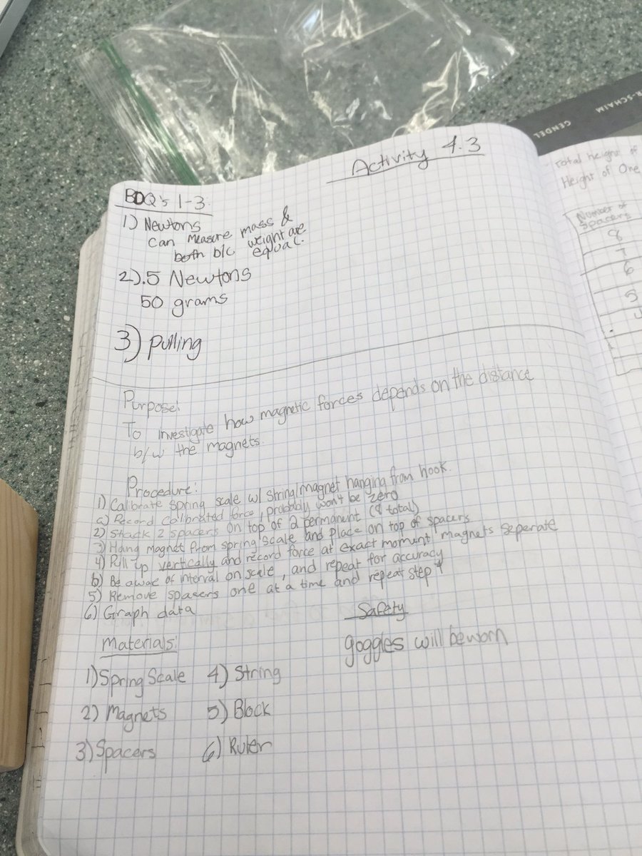 LisaOckerman's tweet image. 8th grade Ss investigating magnetic force @PineCrestSch #physicsfirst