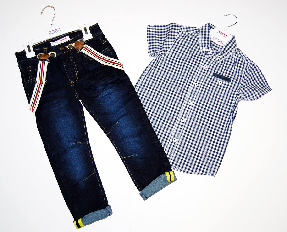 Kids_Essentials's tweet photo. Our lovely new range includes these navy jeans and checkered shirt! https://t.co/QyWB4bK4Cz