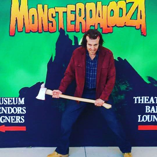 Dressed as Jack Torrance checking out Monsterpalooza! #Monsterpalooza #horror #cosplay #The Shining #Jack Nicholson