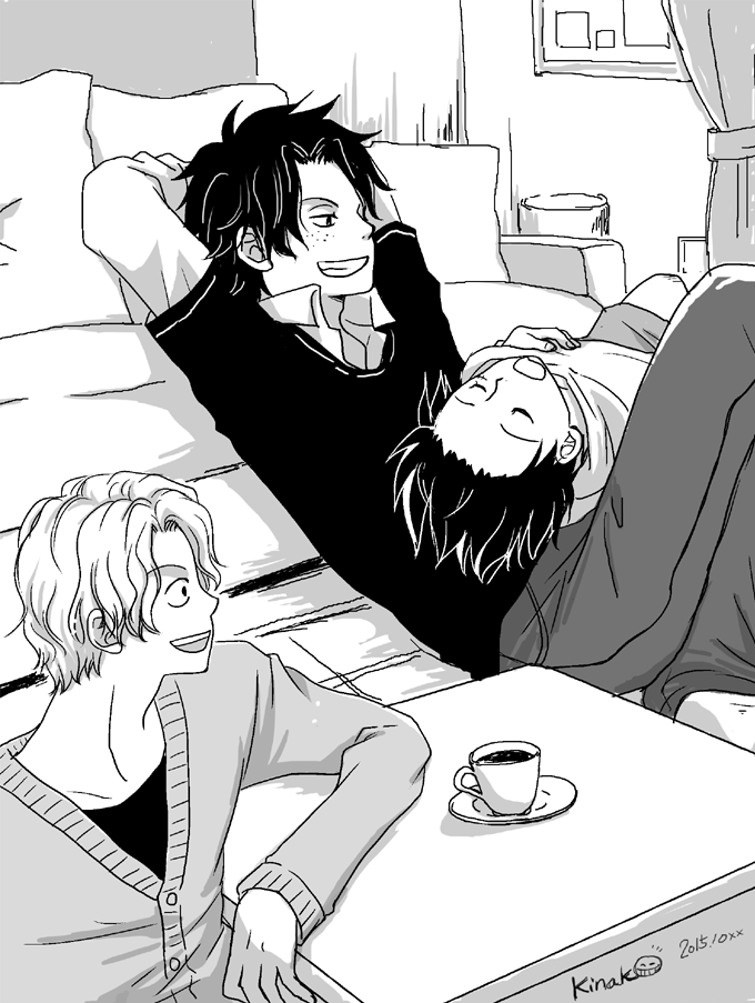 きな子 على تويتر 俺の盃兄弟を見てくれ 漫画での方が3人揃ってる所描いてることに気付きました