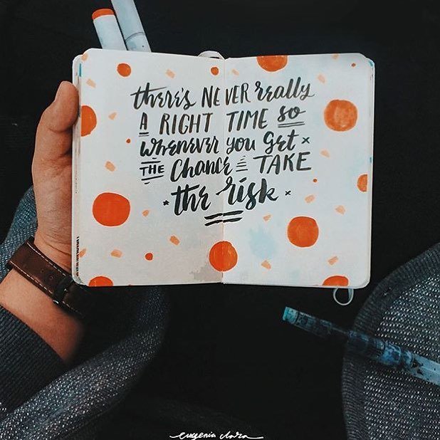 Take the risk🙌🏽 Image via @moleskine_world #justdoit ift.tt/1rcu9OB
