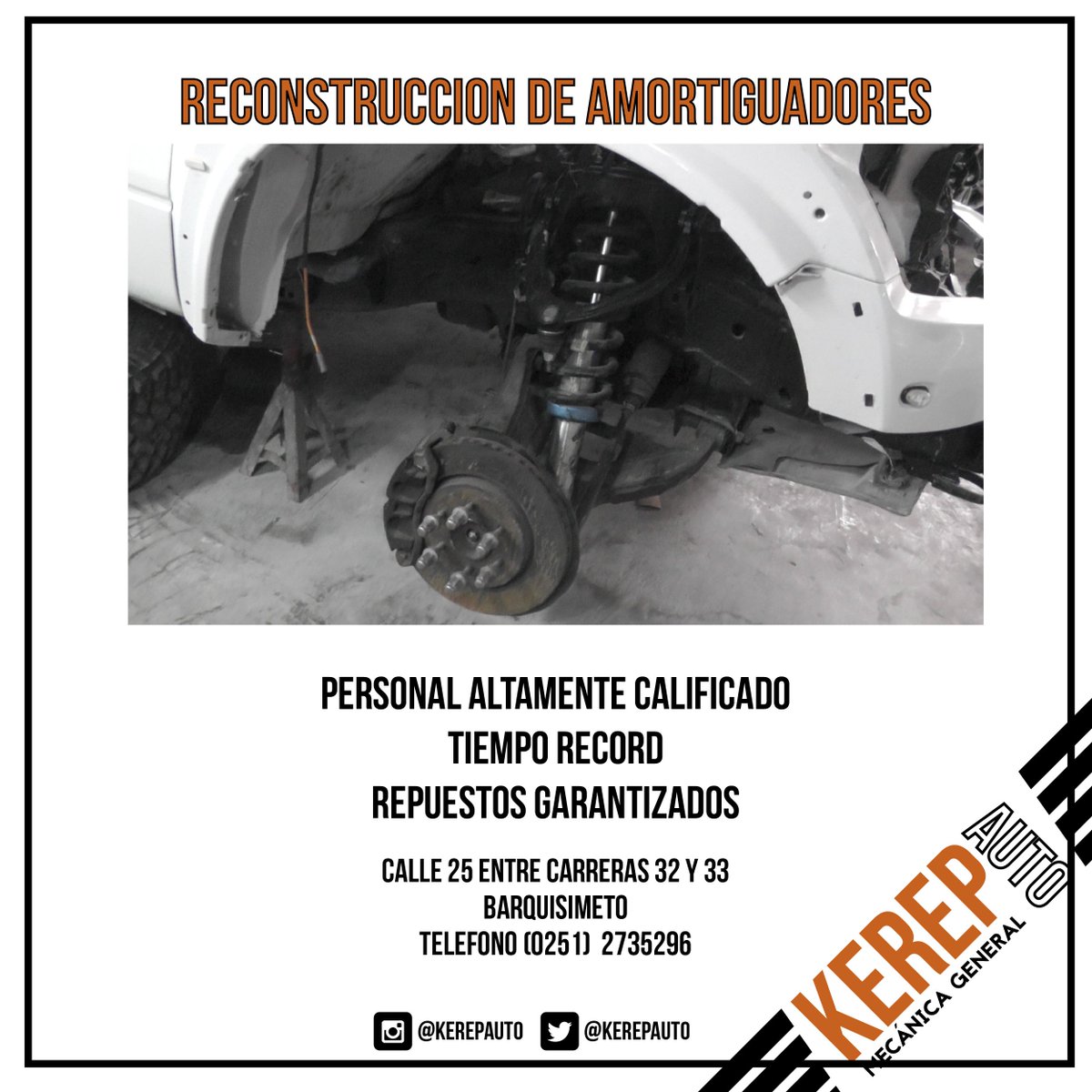 KerepAuto's tweet image. Nuevo Servicio!!! Reconstrucción de Tren Delantero  -Garantía Extendida #KerepAuto #MecánicaKerep