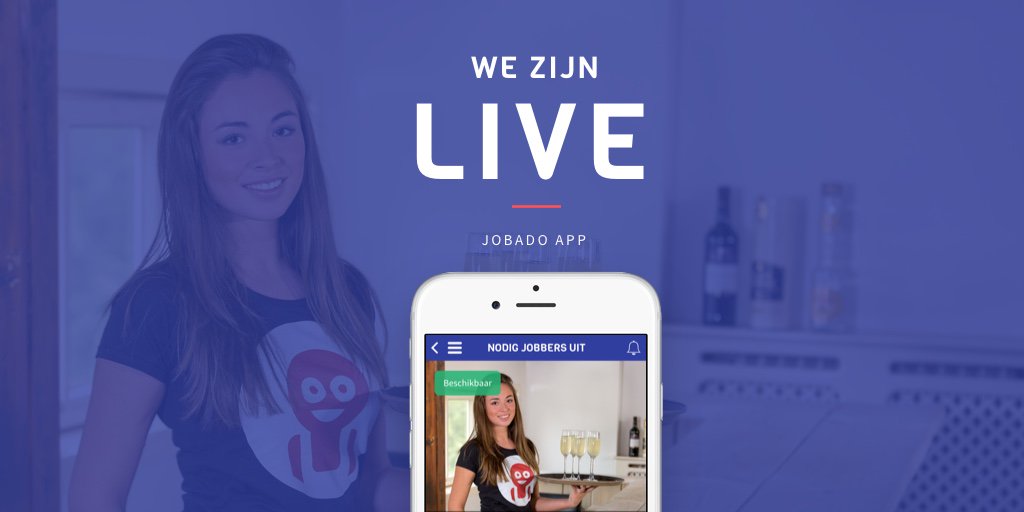 We zijn live! Download nu en ontdekt de wereld van de <a href="/JobadoCommunity/">Jobado.nl</a>