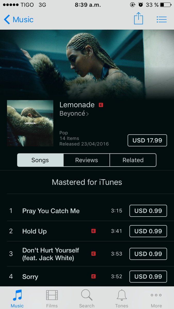 Hey_Marlon_'s tweet photo. #LEMONADE available on iTunes 🍋💿 #TheVisualAlbum https://t.co/BhYCG3sy9Y