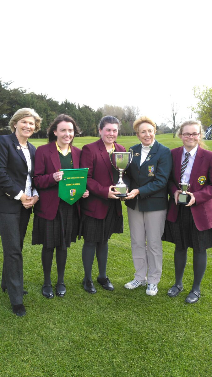 Congrats to Niamh,Eadaoin&amp;Annabel who won All-Ireland Senior Schools Golf today!Annabel also won senior gross! #1T1D