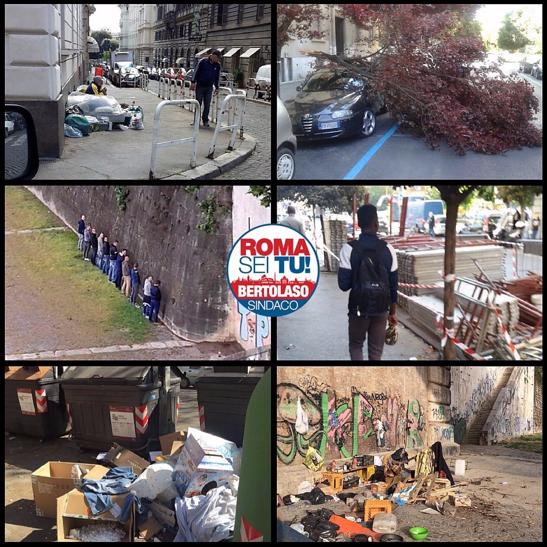 Bisogna liberare #Roma dal #degrado! #bertolasosindaco #romaseitu #romasiamonoi