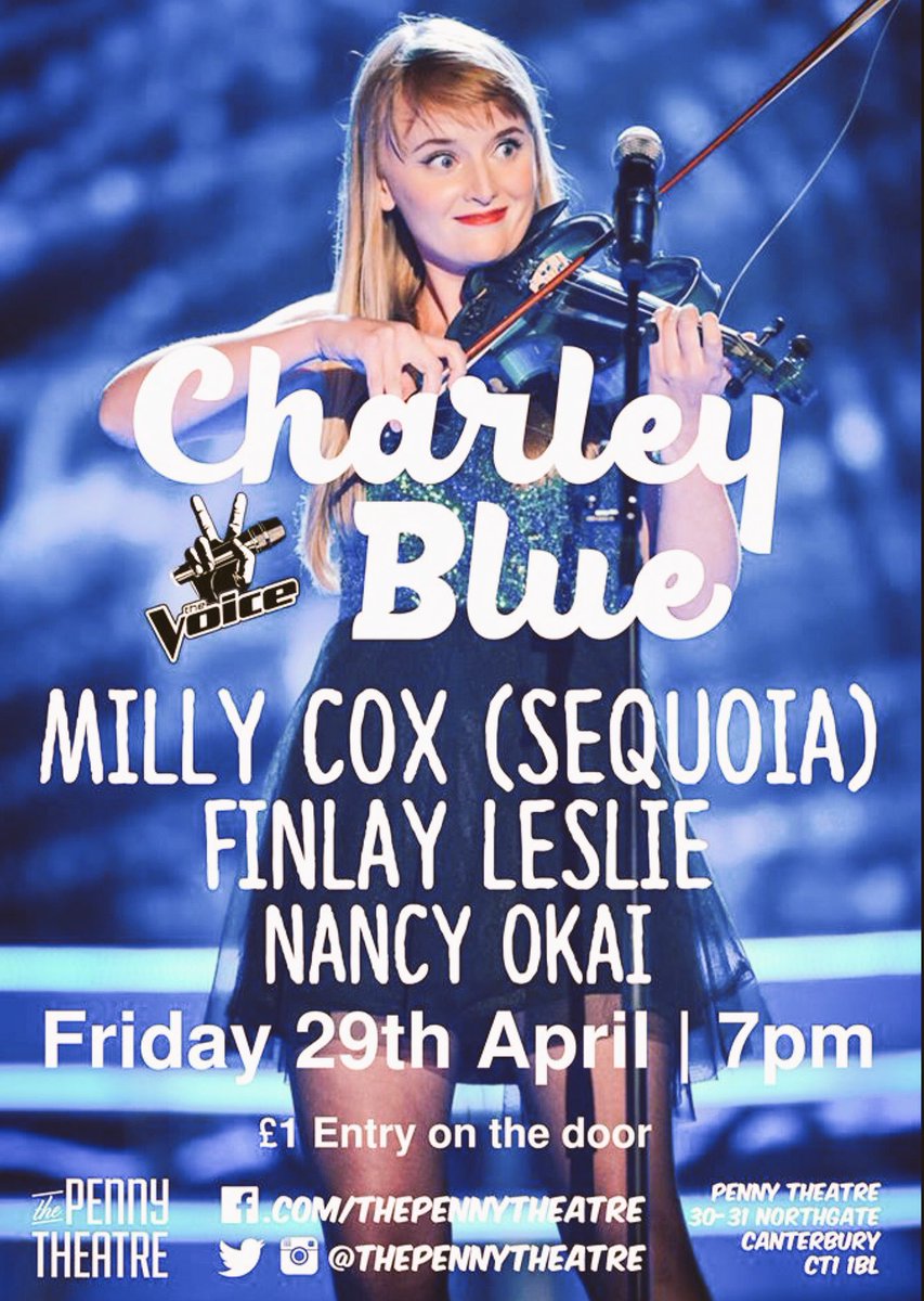 100 pennies to come see &amp; Blue play at <a href="/ThePennyTheatre/">The Penny Theatre</a> in Canterbury! Who's up for it then?
facebook.com/events/1780947…