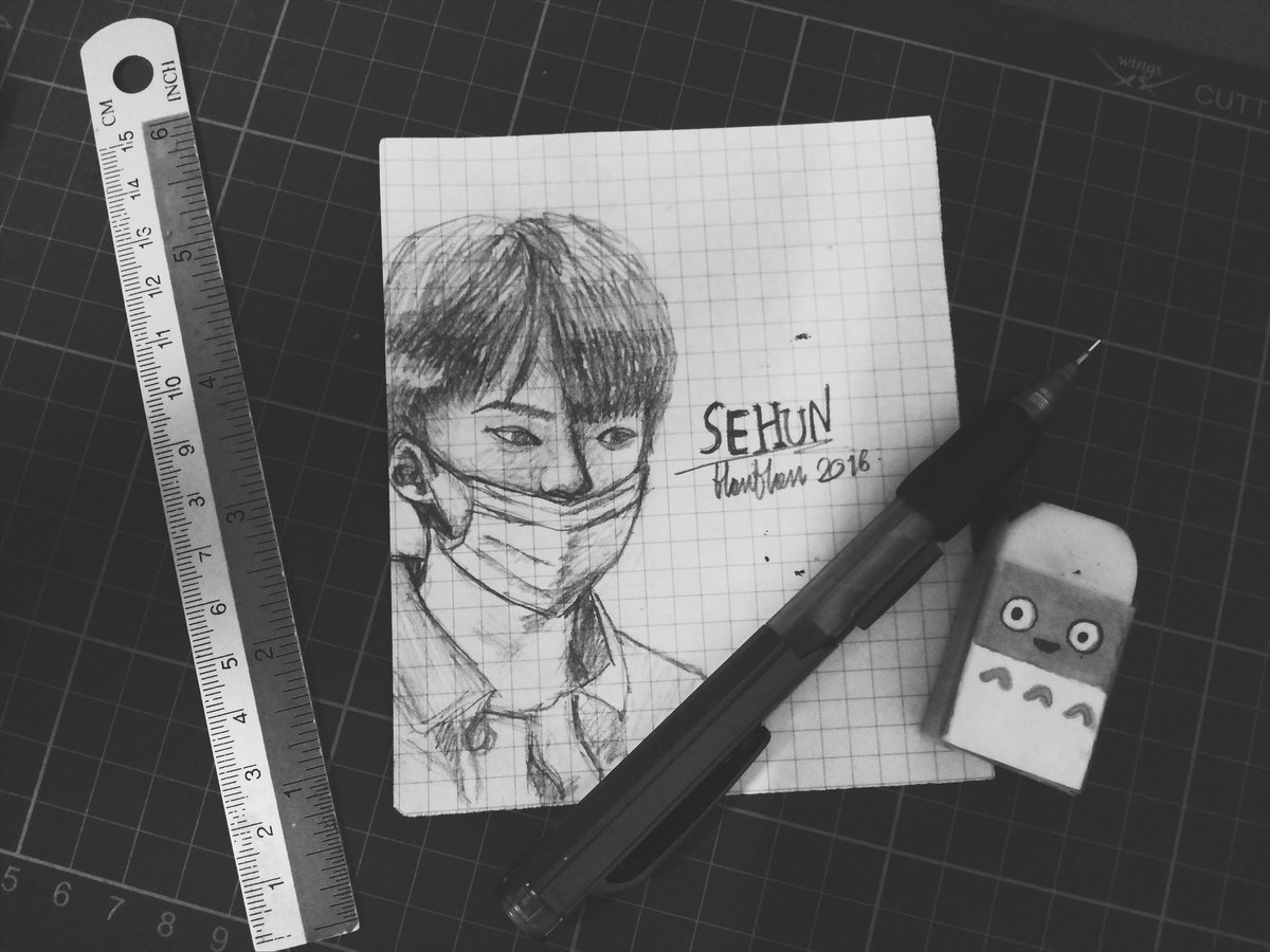 itsyellowxka's tweet photo. Day1 : Sehun #30daysdrawingth https://t.co/BqTs01G06k