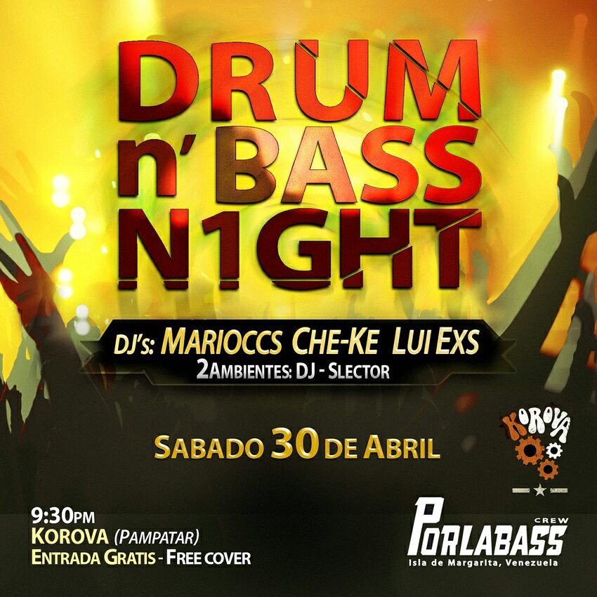 porlabass's tweet photo. Este sábado 30 de abril en @Korova_mgta entrada GRATIS con @LuiExs @JoseZulueta @marioccs no te lo pierdas https://t.co/2c9F9s1tSA