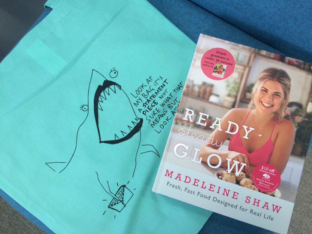 How about a <a href="/rubyetc/">ruby treviño</a> tote and <a href="/madeleine_shaw_/">Madeleine Shaw</a> book giveaway? Just RT to enter. U.K. Only.